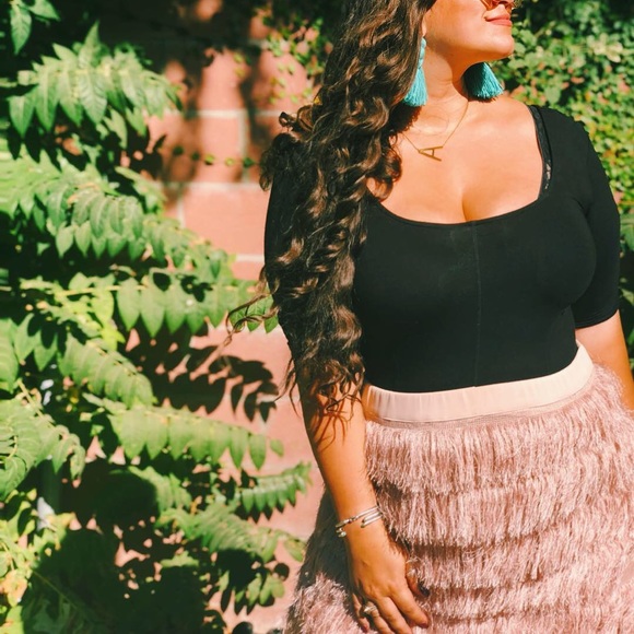 Eloquii Dresses & Skirts - Pale Pink Fringe ELOQUII Skirt